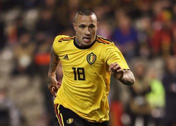 BRUSSEL, BELGIUM - MARCH 27: Radja Nainggolan  of Belgium during an International Friendly between Belgium and Saudi Arabia on March 27, 2018 in Brussel, Belgium. (Photo by Matthew Ashton - AMA/Getty Images)